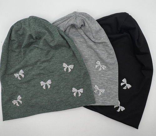 Beanies with Shiny Bows