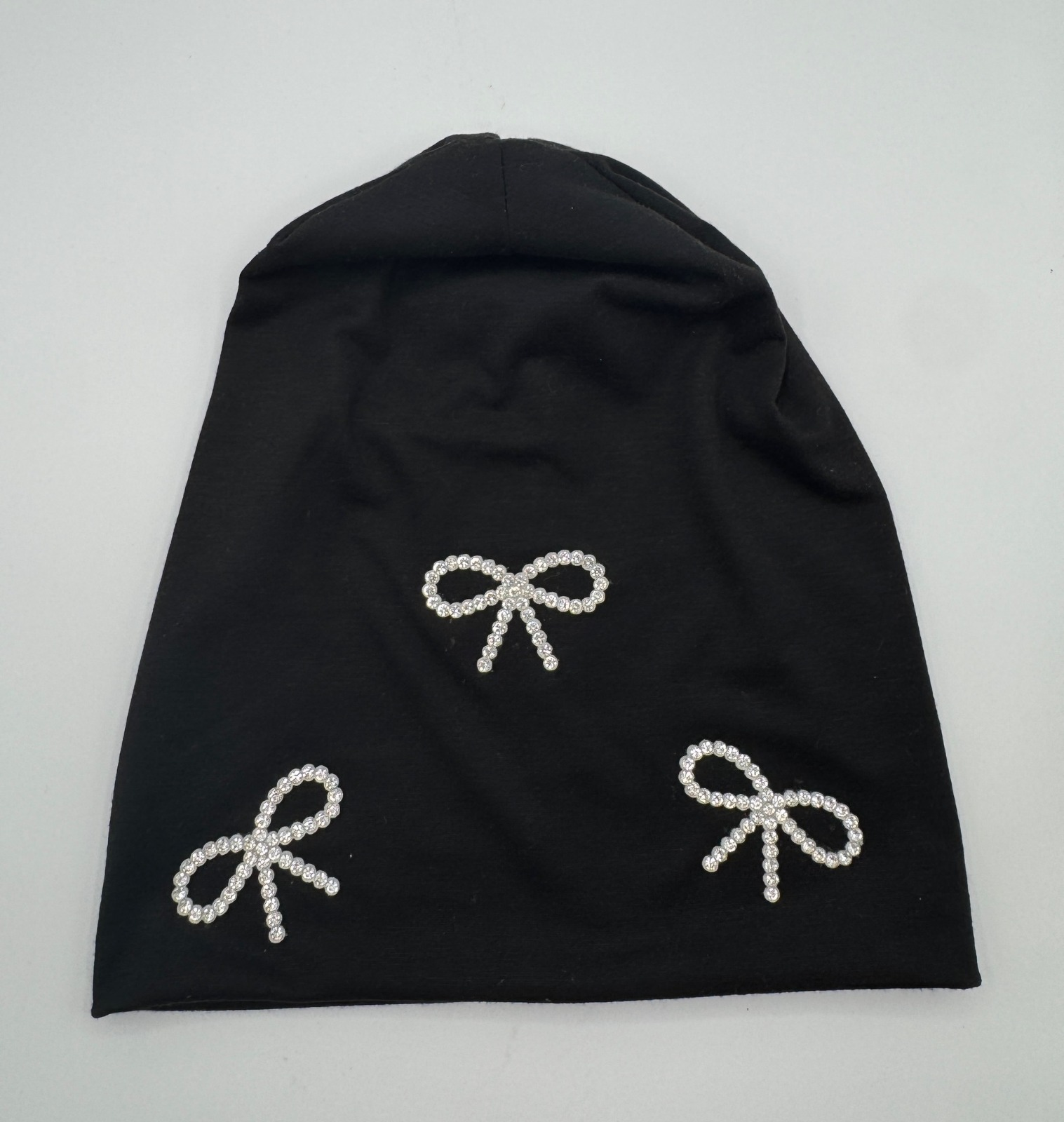 Beanies with Large Diamond Bows