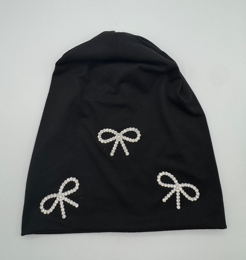 Beanies with Large Diamond Bows