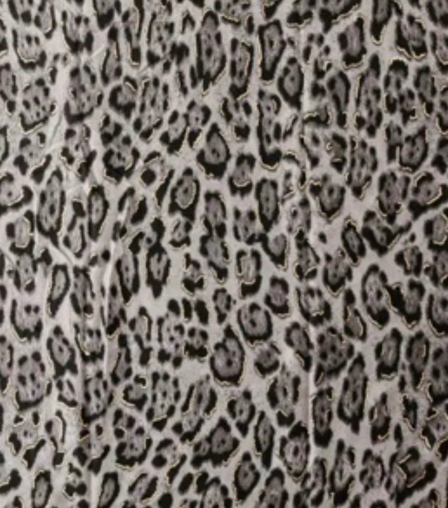 Leopard Print with Gold Accents Prie-Tie