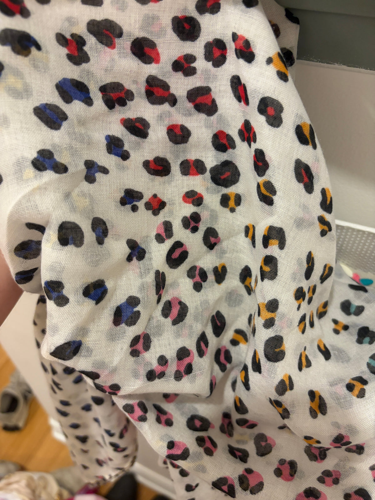 Multi-Coloured Cheetah Print Pre-Tie
