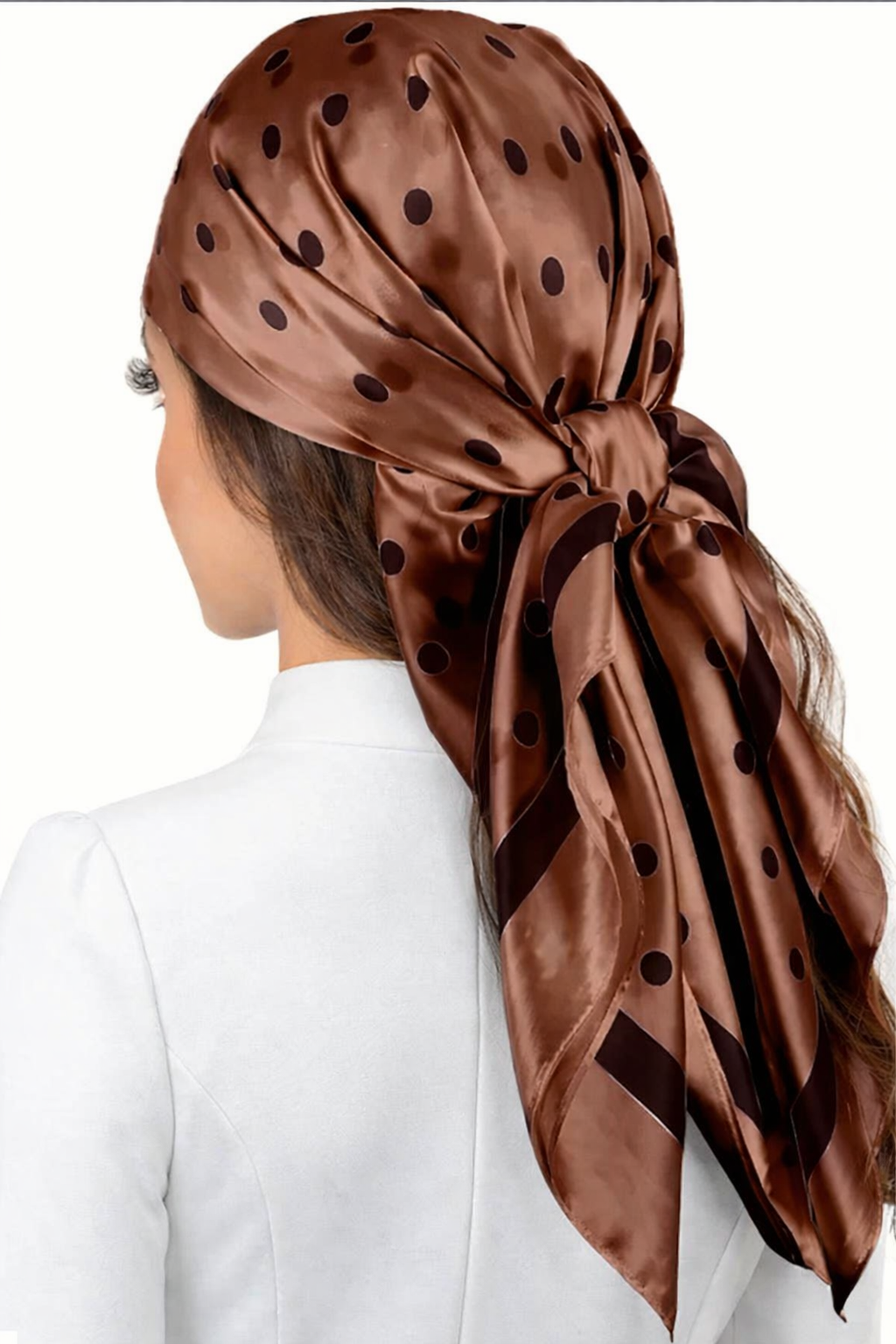 Satin Polka Dot Scarves