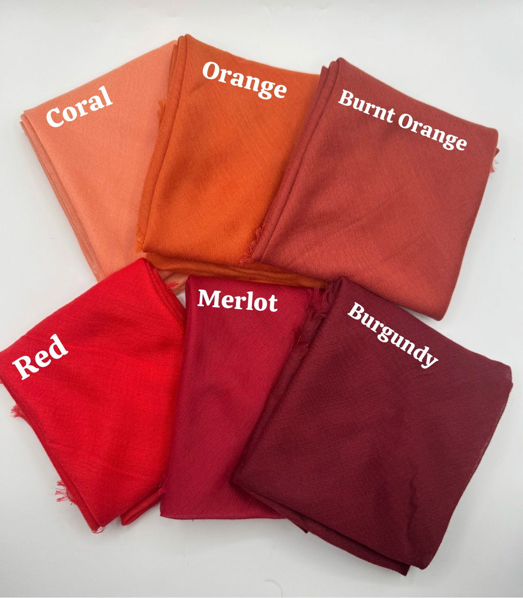Solid Square Scarves