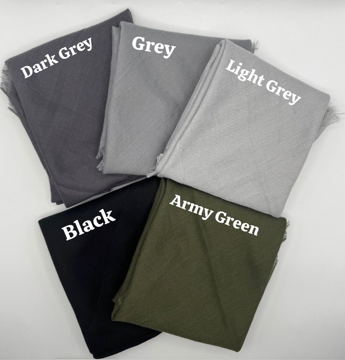 Solid Square Scarves