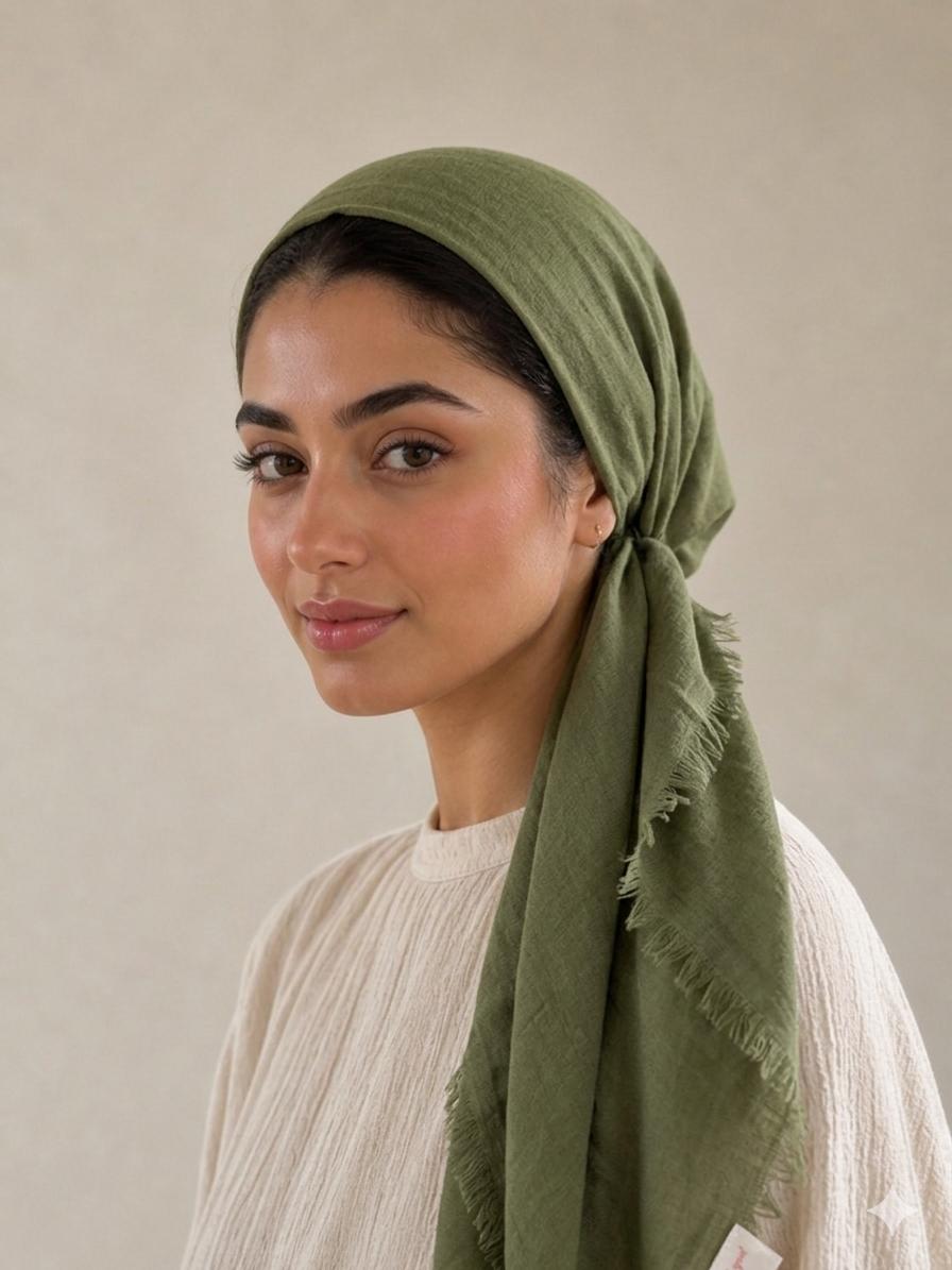 Solid with Velvet Grip Pre-Tied Scarves