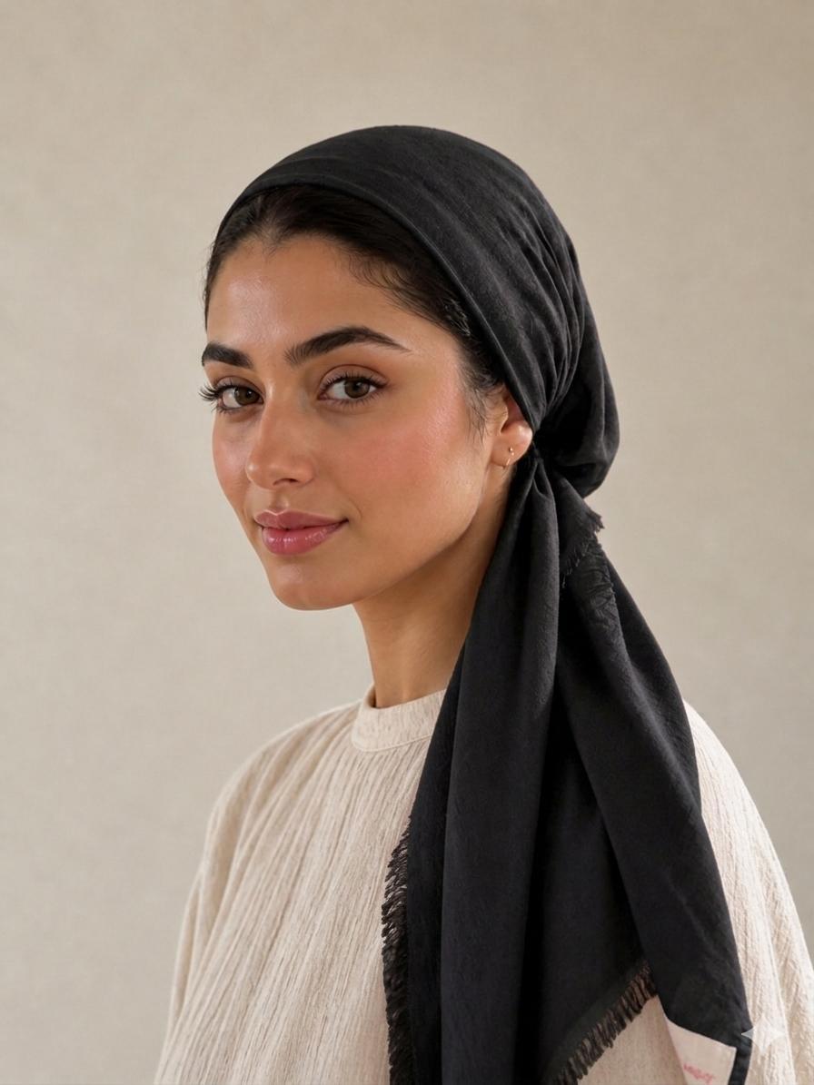 Solid with Velvet Grip Pre-Tied Scarves