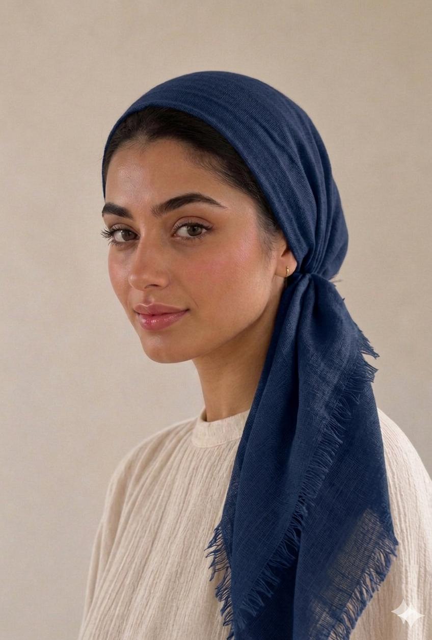 Solid with Velvet Grip Pre-Tied Scarves
