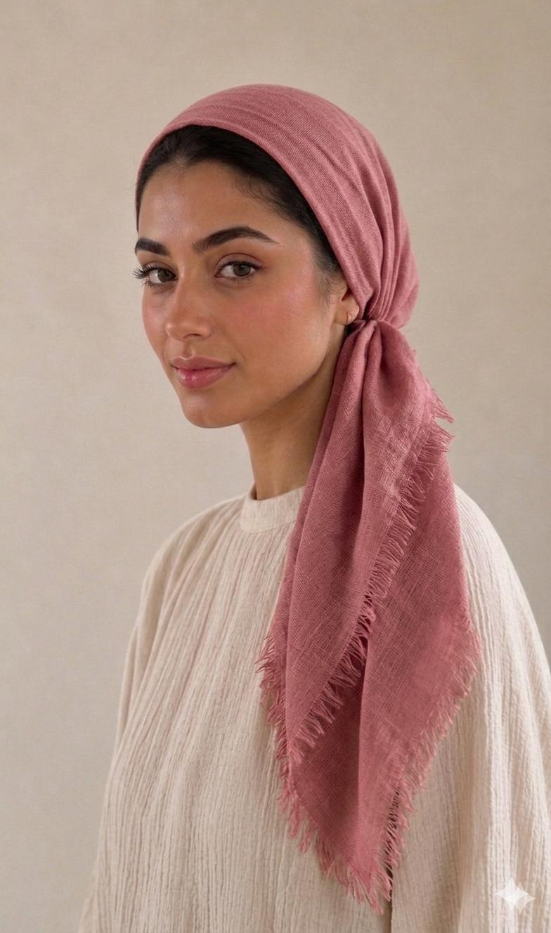 Solid with Velvet Grip Pre-Tied Scarves