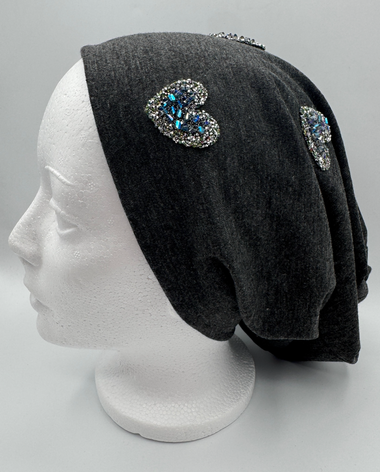 Beanies with Iridescent Hearts