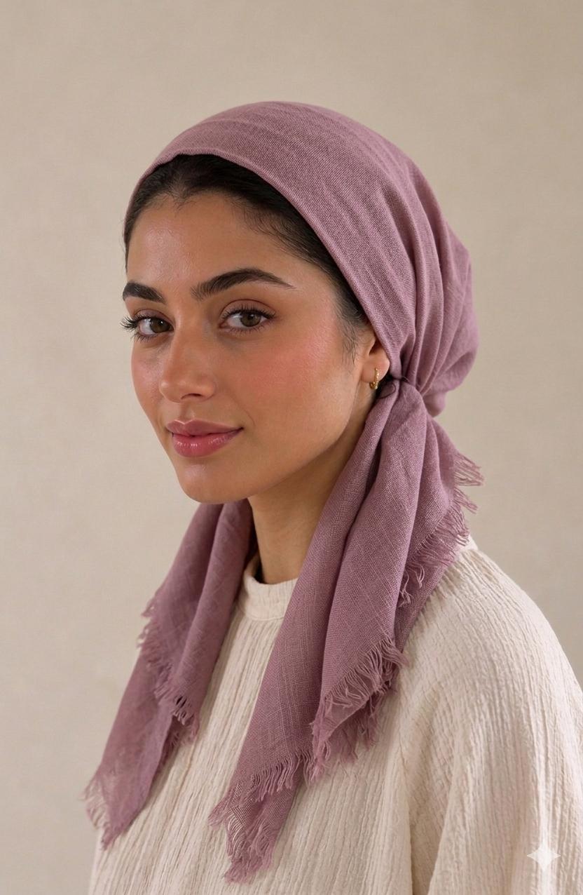 Solid with Velvet Grip Pre-Tied Scarves